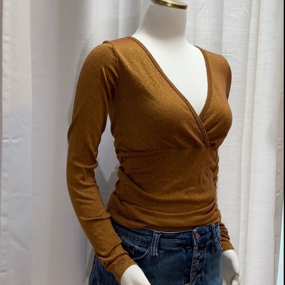 OVEL Marigold Plunging V Long Sleeve - Picture 9 of 10